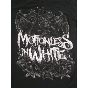 Motionless In White Size Medium Tshirt Graphic Logo Skull Rock Band